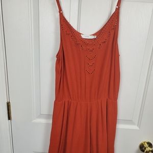 Lush Orange Romper Size Medium